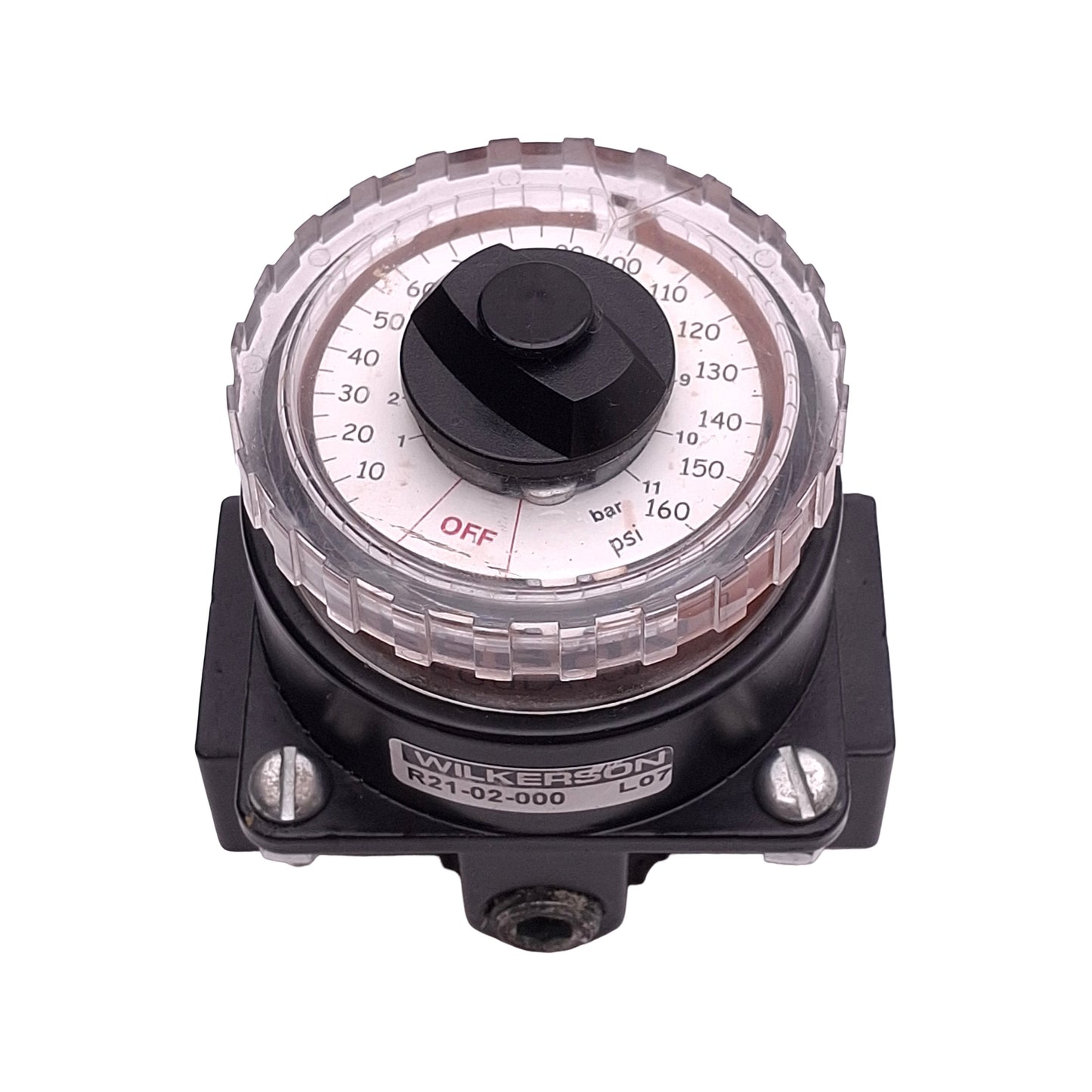 Used Wilkerson R21-02-000 Dual-Air Regulator, 1/4" NPT, 5-160psi, 300psi Max, 117scfm