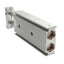 Used SMC CXSL20-75 Dual Rod Cylinder, Bore: 20mm, Stroke: 75mm, Ports: M5x0.8