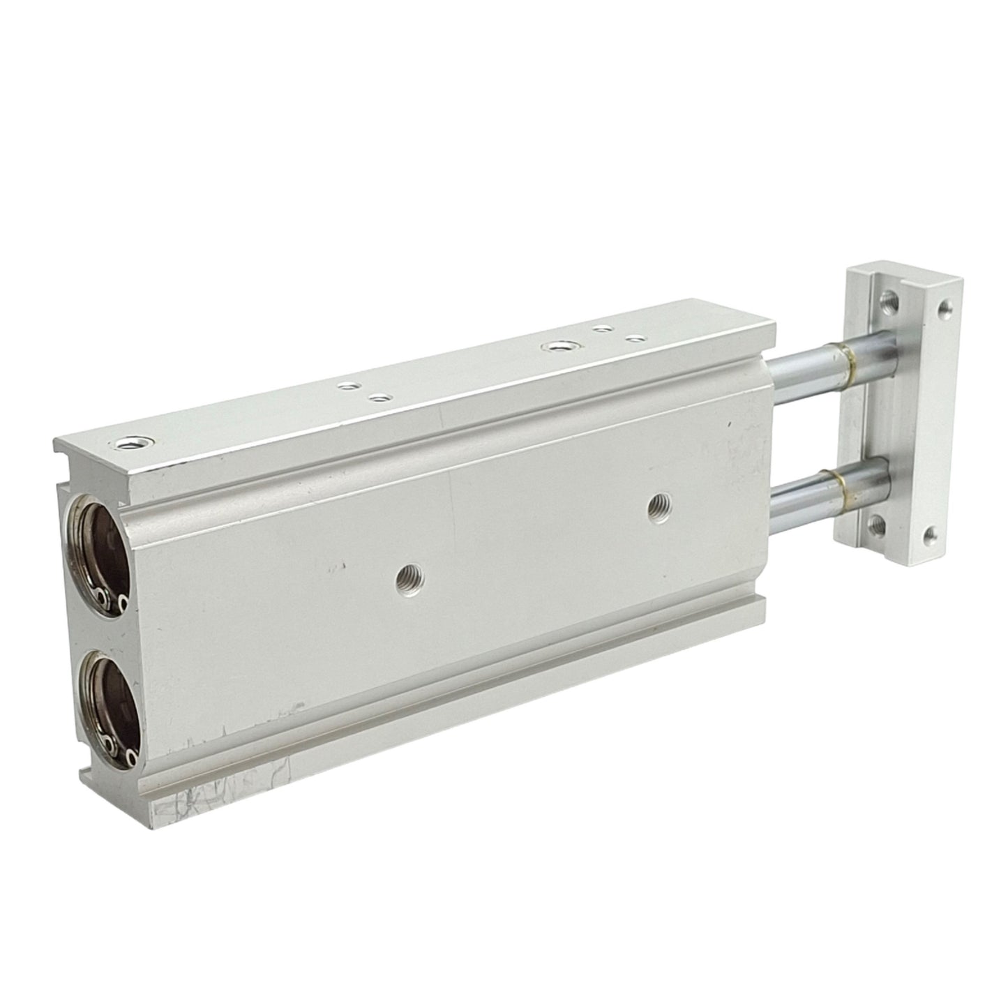 Used SMC CXSL20-75 Dual Rod Cylinder, Bore: 20mm, Stroke: 75mm, Ports: M5x0.8