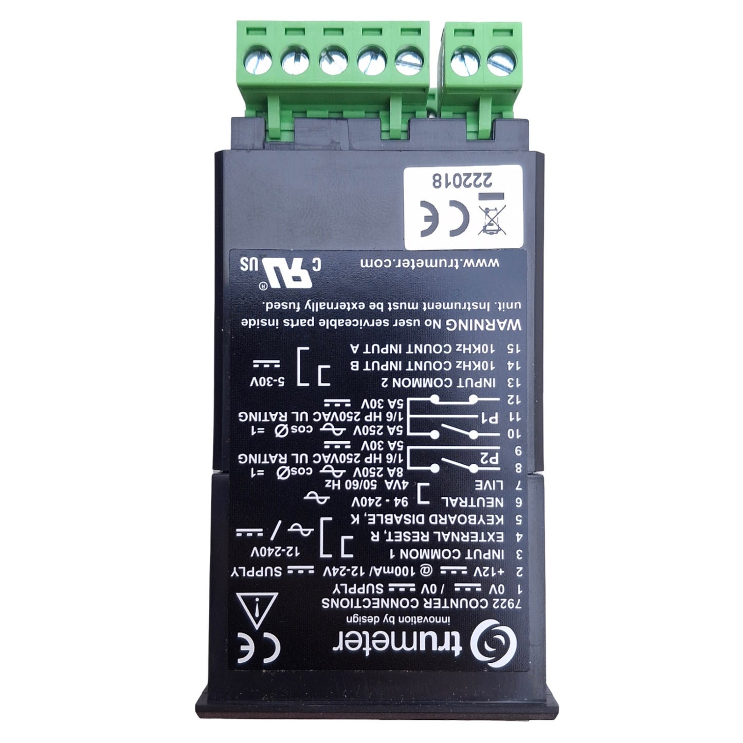 New Trumeter 7922 Electronic Bi-Directional Counter 6-Digit, 85-265VAC...10-26VDC