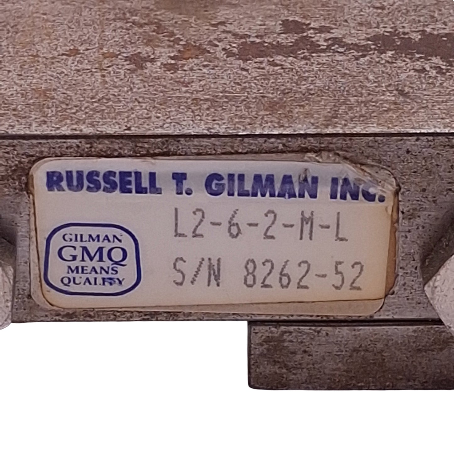 Used Gilman L2-6-2-M-L Milled Dovetail Slide, 2in Travel, 6in L x 2in W, 5/16-40 Vee