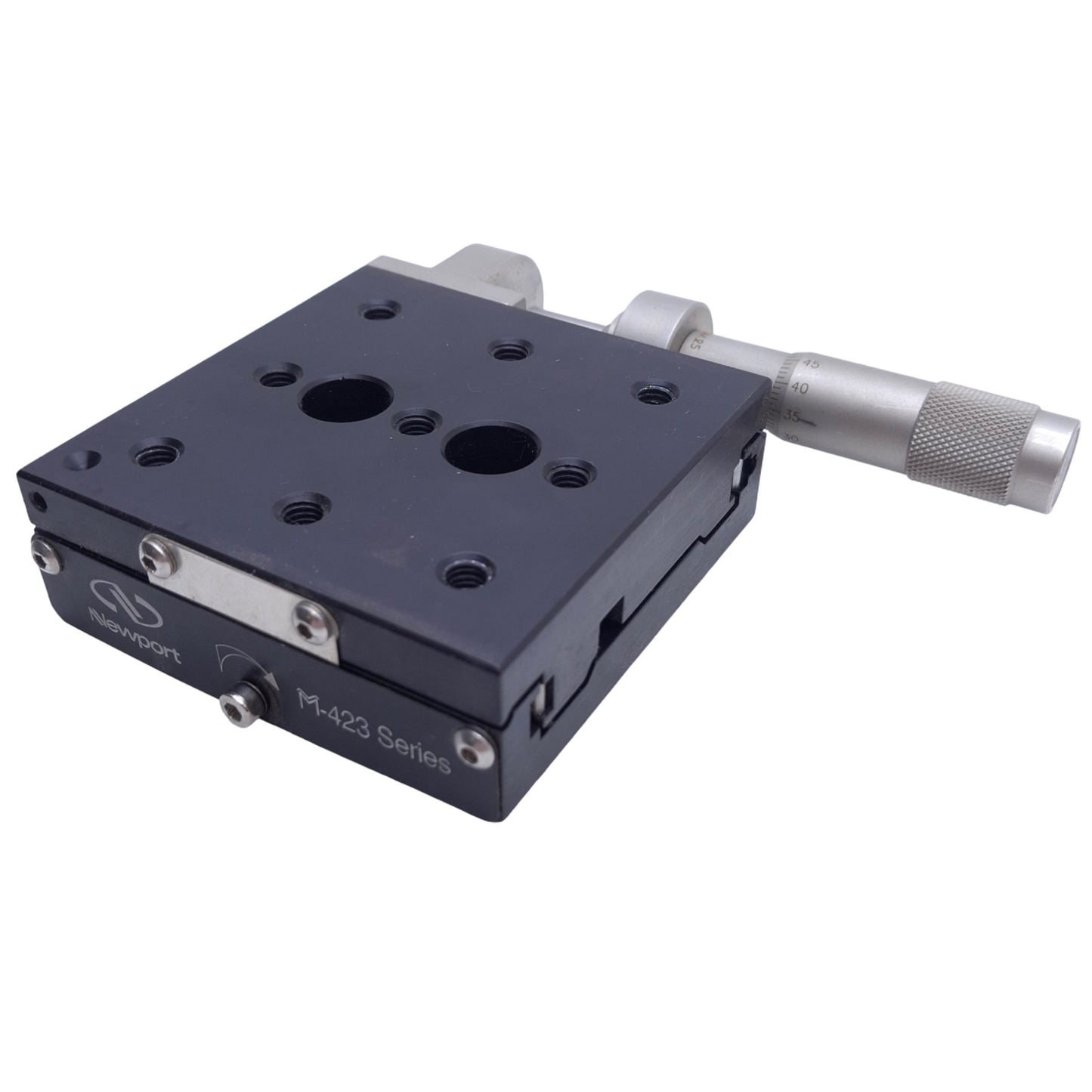Used Newport M-423 Linear Stage 25mm Travel, 156N Capacity, M6 Mounting Thread