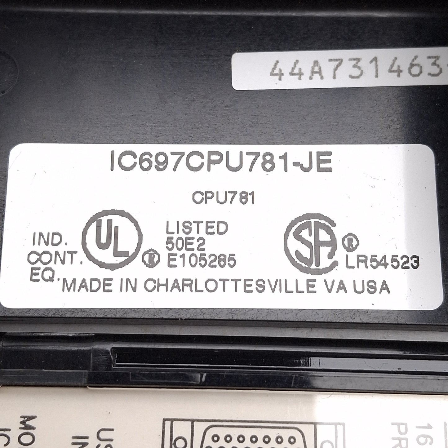 Used GE Fanuc IC697CPU781-JE Series 90-70 Central Processor Unit *Bad Battery Mount*