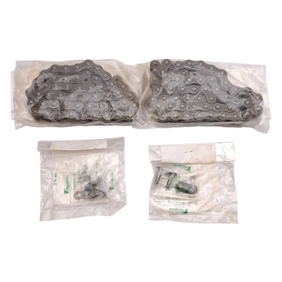 New Lot of 2 Tsubaki RS40 Roller Chain 0.5" Pitch, ø0.312" Roller, 26+1 Links, 26"