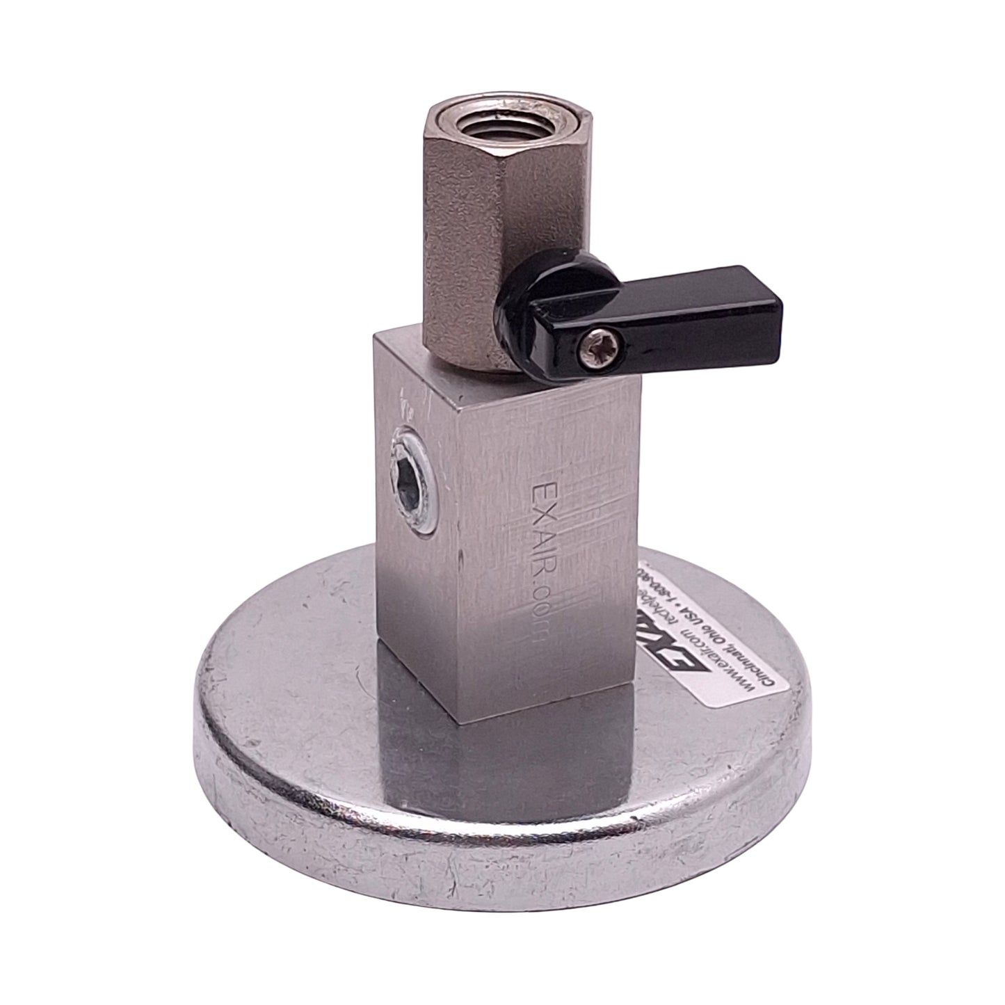 Used Exair 9042 Magnetic Base With Shutoff Valve, 1/4in NPT Female, For Hoses