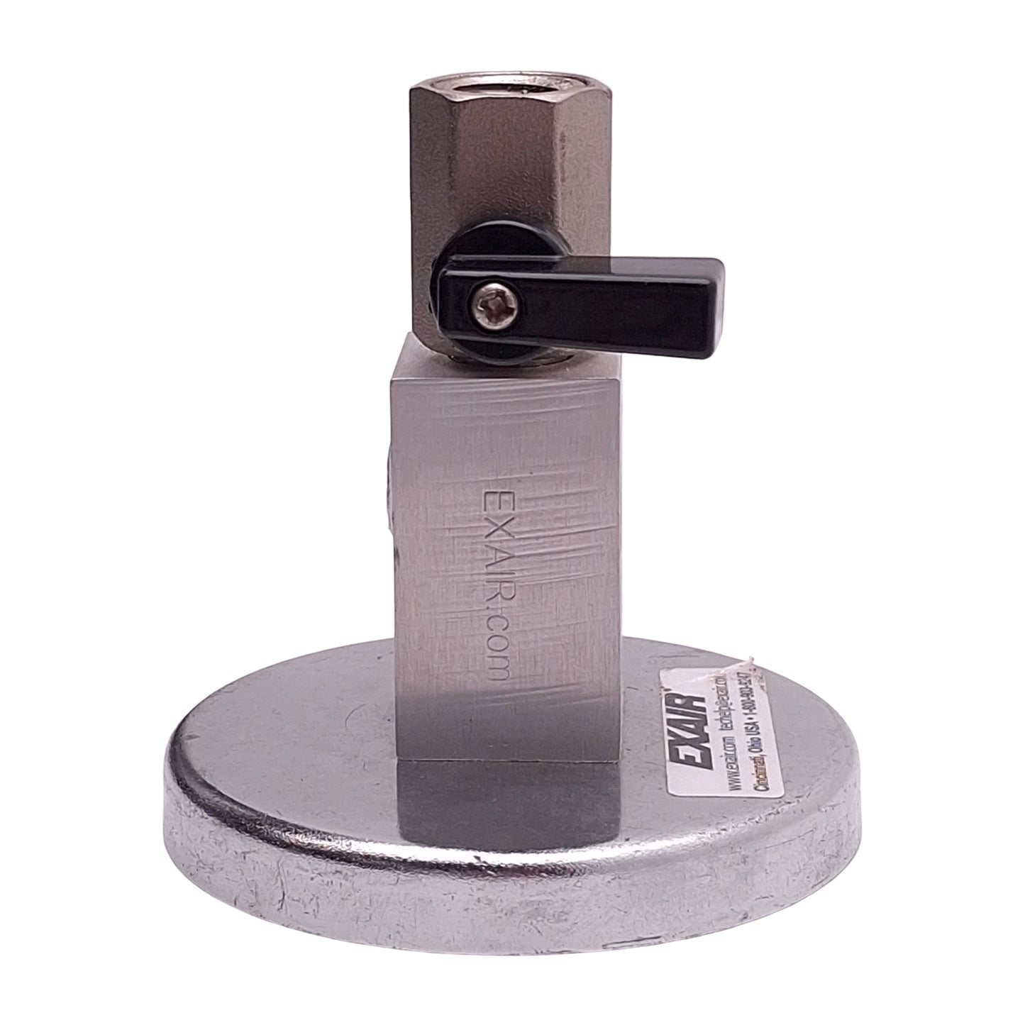 Used Exair 9042 Magnetic Base With Shutoff Valve, 1/4in NPT Female, For Hoses