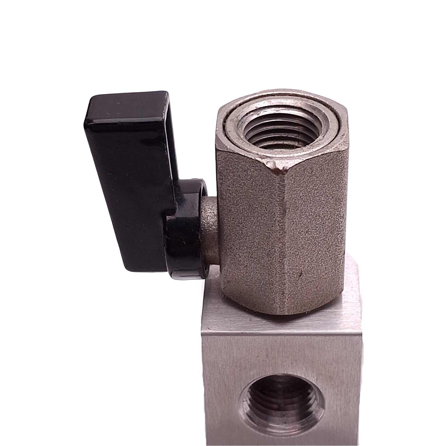 Used Exair 9042 Magnetic Base With Shutoff Valve, 1/4in NPT Female, For Hoses