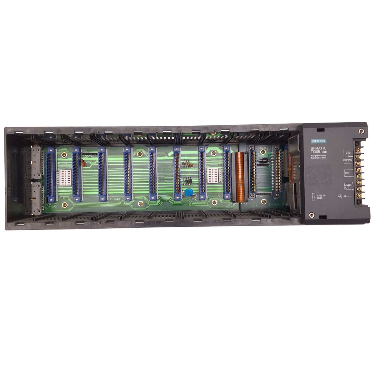 Used Siemens TI305-04B Programmable Controller w/ Power Supply 10-Slot, 115/230VAC