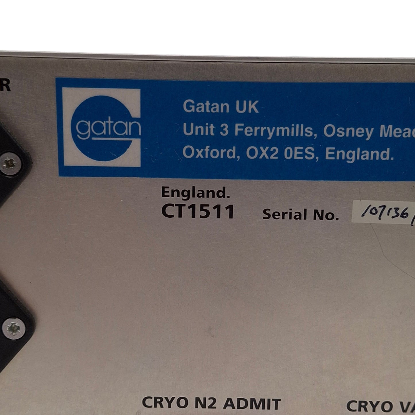 Used Gatan CT1511 Cryotrans Controller for CT1500 Cryostation, 110VAC