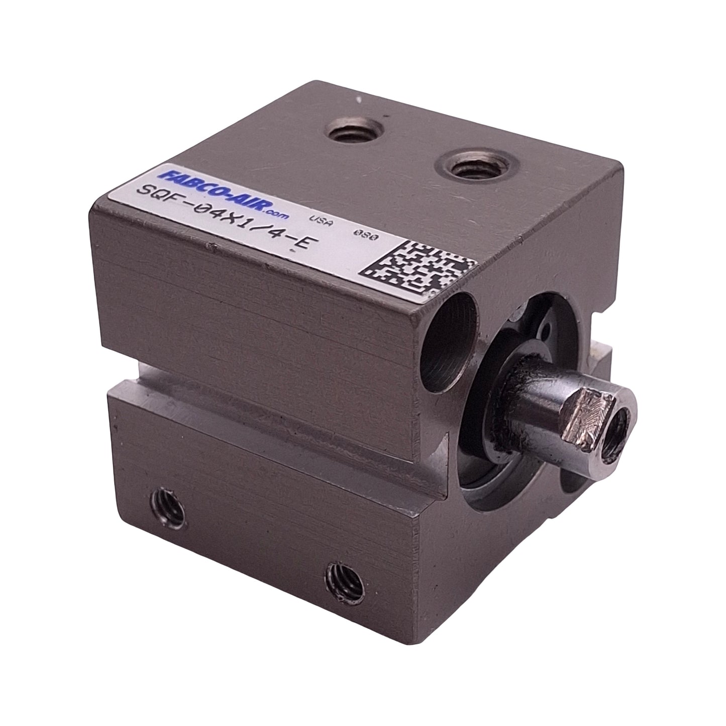 Used Fabco-Air SQF-04X1/4-E Pneumatic Cylinder ø3/4" Bore 1/4" Stroke, #10-32, 150psi