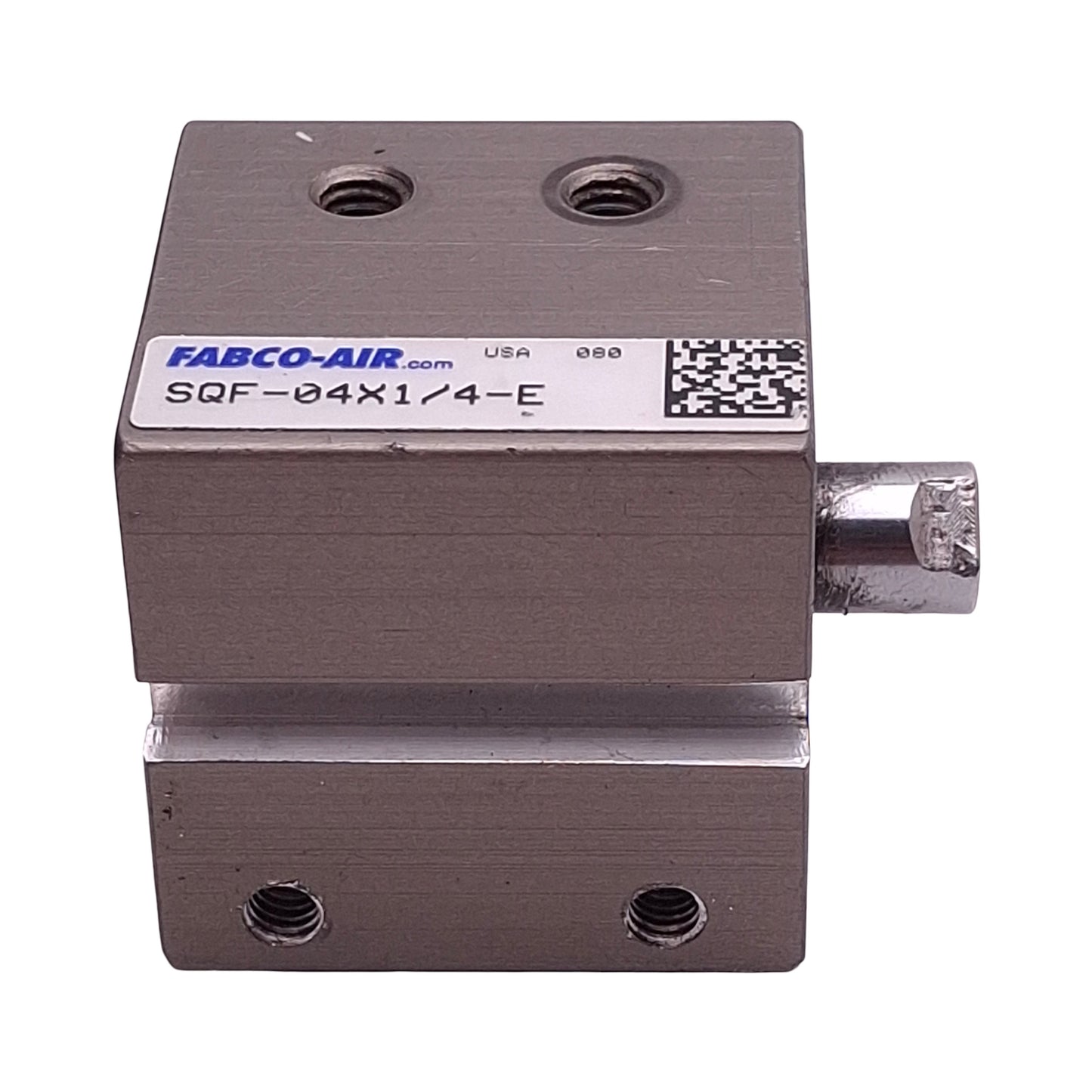 Used Fabco-Air SQF-04X1/4-E Pneumatic Cylinder ø3/4" Bore 1/4" Stroke, #10-32, 150psi
