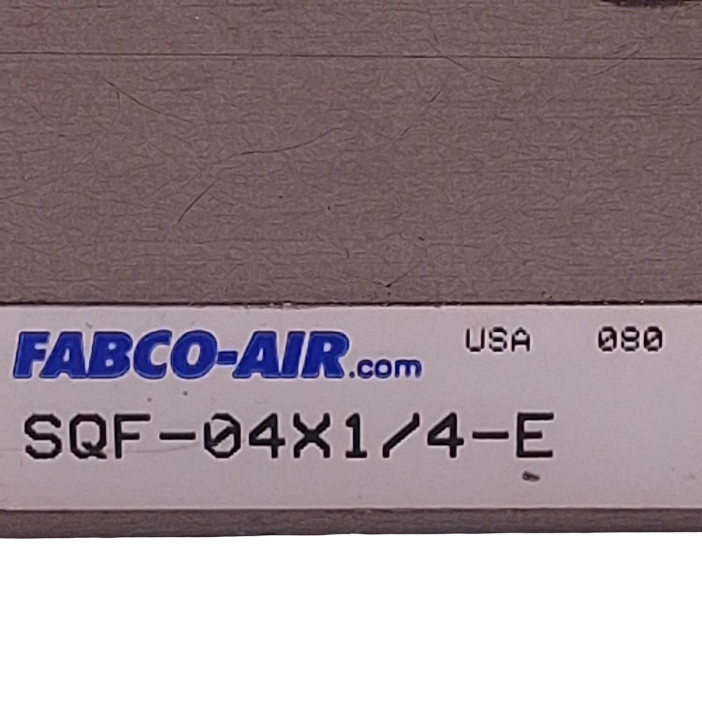 Used Fabco-Air SQF-04X1/4-E Pneumatic Cylinder ø3/4" Bore 1/4" Stroke, #10-32, 150psi