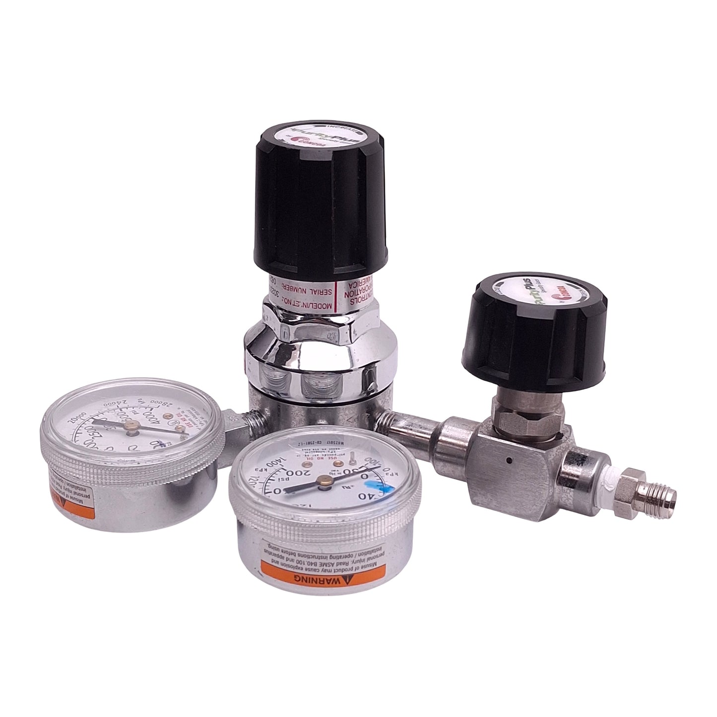 Used Concoa 3023391-84-000 Pneumatic Regulator 0-4000psi In, 0-100psi Set, 1/4in FNPT