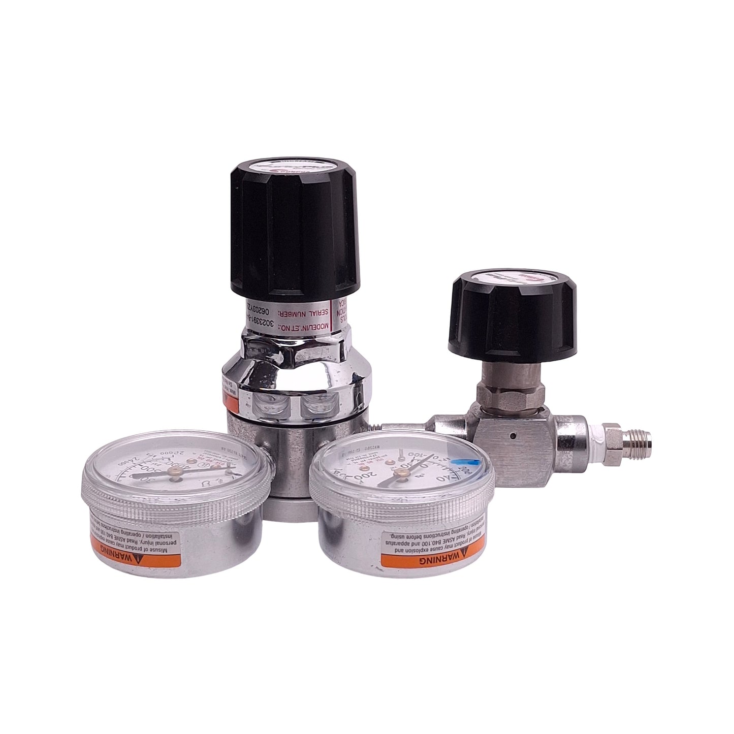 Used Concoa 3023391-84-000 Pneumatic Regulator 0-4000psi In, 0-100psi Set, 1/4in FNPT