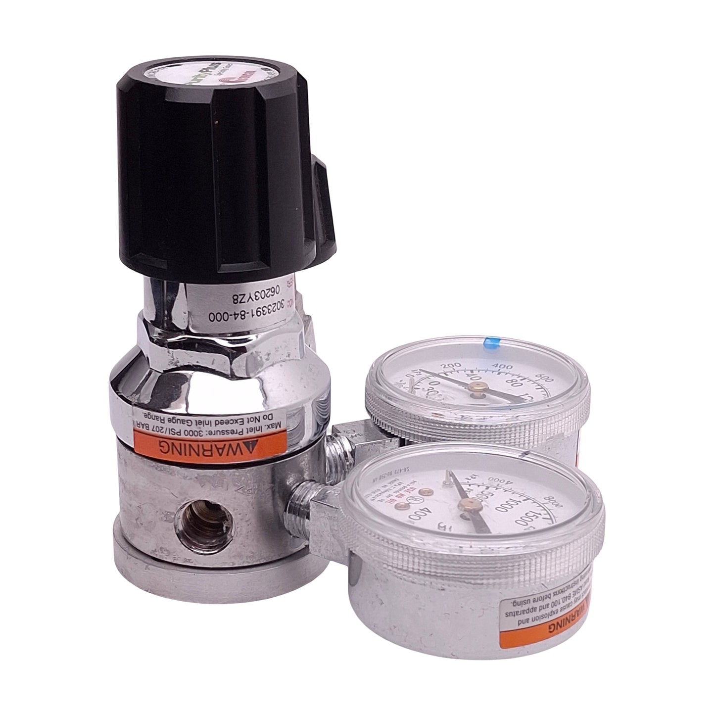 Used Concoa 3023391-84-000 Pneumatic Regulator 0-4000psi In, 0-100psi Set, 1/4in FNPT