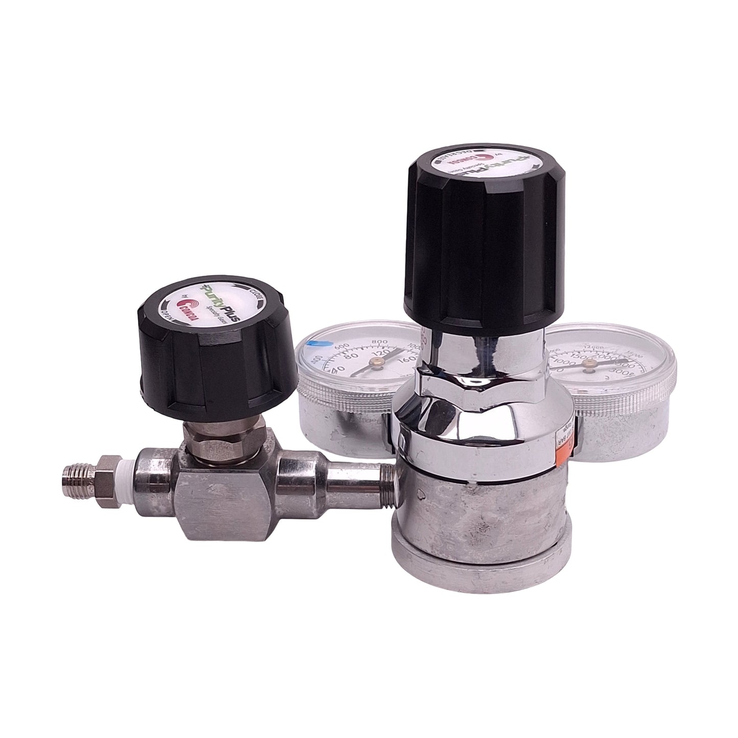 Used Concoa 3023391-84-000 Pneumatic Regulator 0-4000psi In, 0-100psi Set, 1/4in FNPT