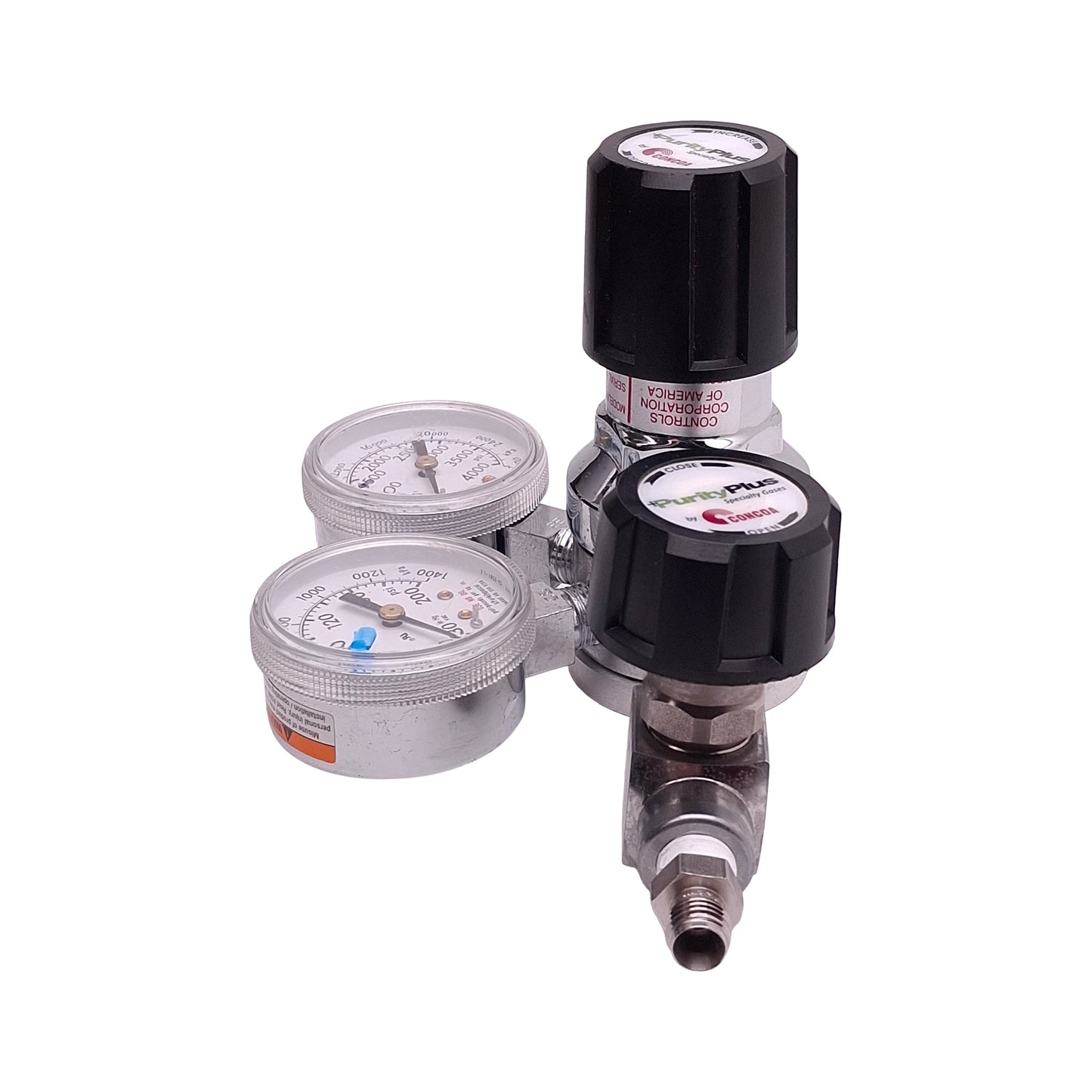 Used Concoa 3023391-84-000 Pneumatic Regulator 0-4000psi In, 0-100psi Set, 1/4in FNPT