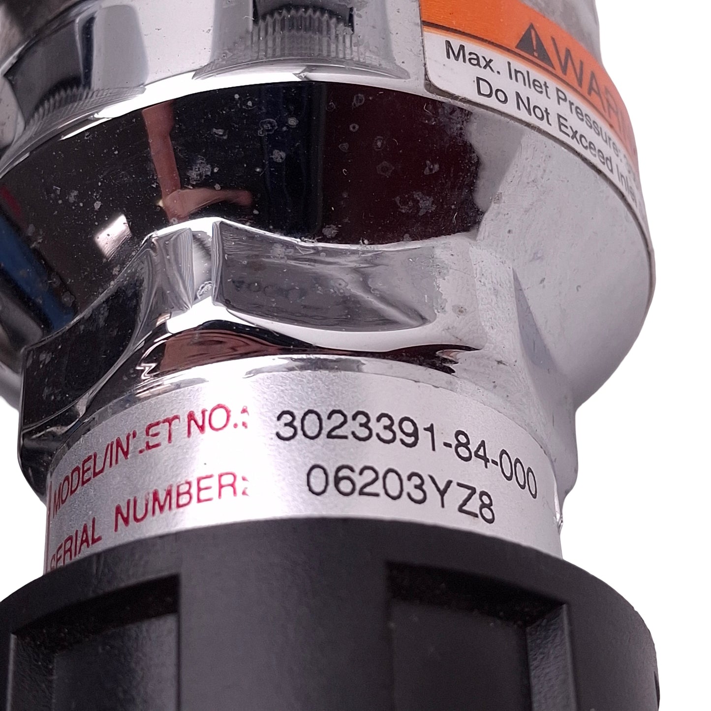 Used Concoa 3023391-84-000 Pneumatic Regulator 0-4000psi In, 0-100psi Set, 1/4in FNPT