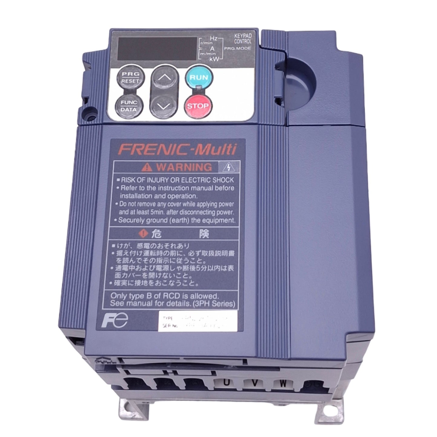 New Fuji Electric FRN2.2E1S-2JSF1 FRENIC-Multi Inverter, 3ph 200-240VAC 400Hz, 2.2kW