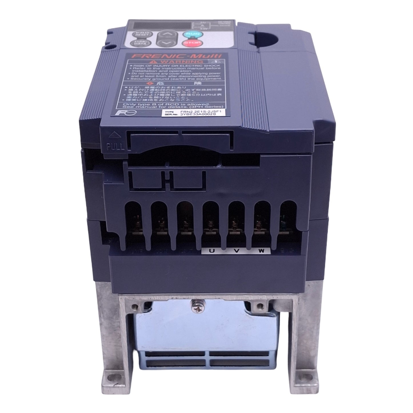 New Fuji Electric FRN2.2E1S-2JSF1 FRENIC-Multi Inverter, 3ph 200-240VAC 400Hz, 2.2kW