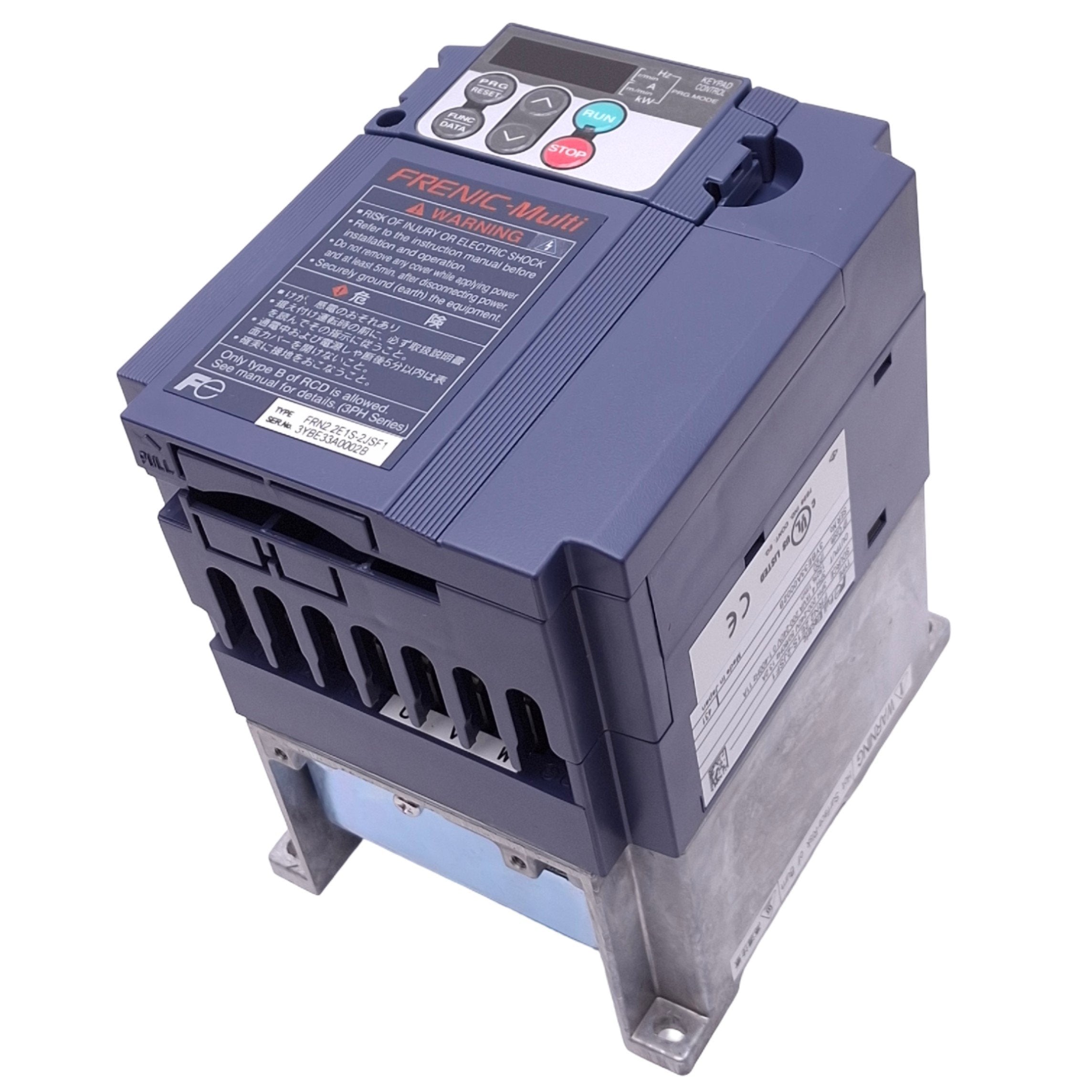 Fuji Electric FRN2.2E1S-2JSF1 FRENIC-Multi Inverter, 3ph 200 Fuji Electric FRN2.2E1S-2JSF1 FRENIC-Multi Inverter, 3ph 200