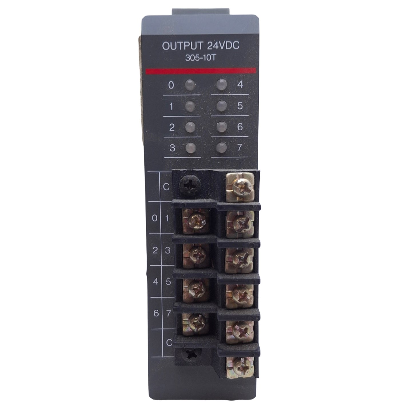 Used Texas Instruments 305-10T PLC Output Module 8-Point, 5-28VDC Voltage, 0.5A