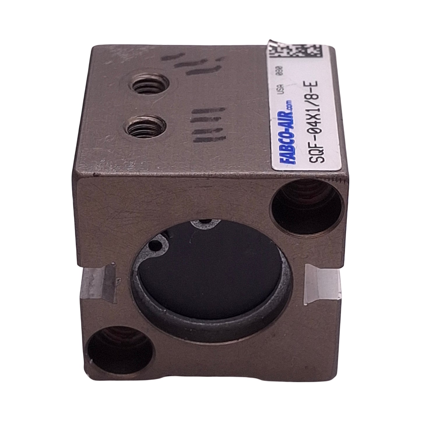 Used Fabco-Air SQF-04X1/8-E Pneumatic Cylinder ø3/4" Bore 1/8" Stroke, #10-32, 150psi