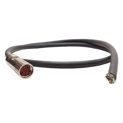 Used Allen Bradly 2090-XXNPMF-16S03 Motor Power Cable, 9-Pin DIN to Cut End, 5.5ft
