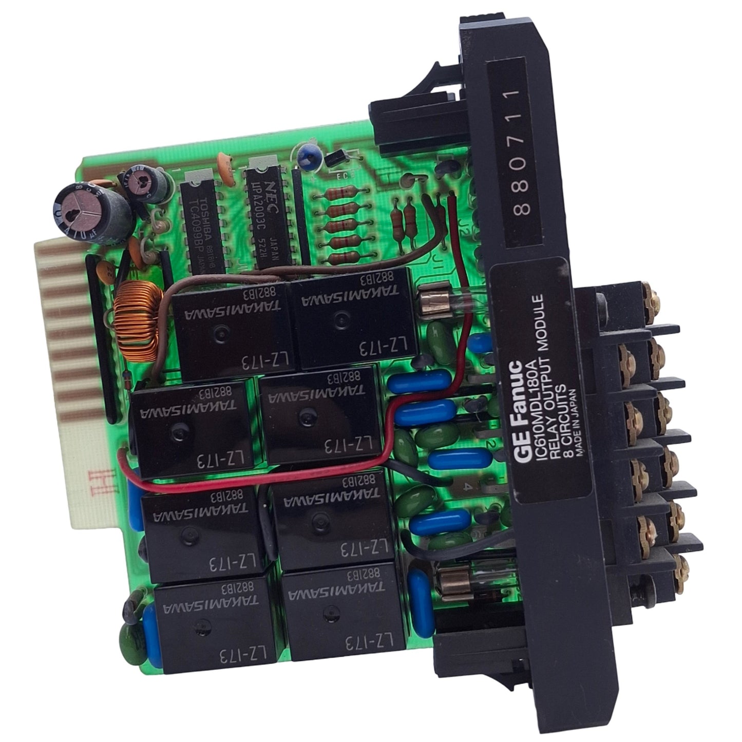 Used GE Fanuc IC610MDL180A Series One PLC Relay Output Modules 8-Point, 240VAC