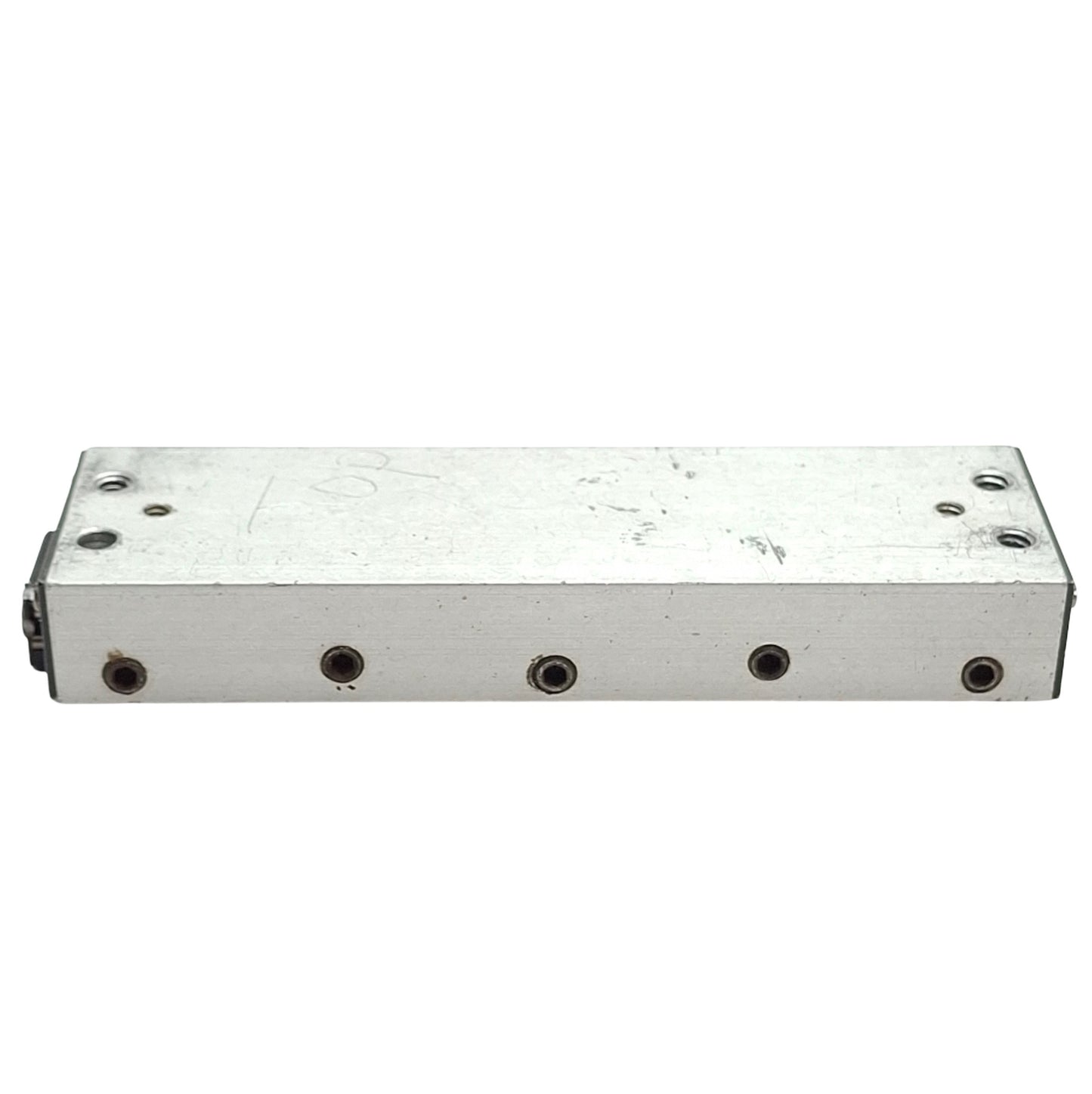 Used Del-Tron N-3 Clear Ball Slide Travel: 2", Dimens.: 3.56" x 0.53" x 1.06" *Holes*