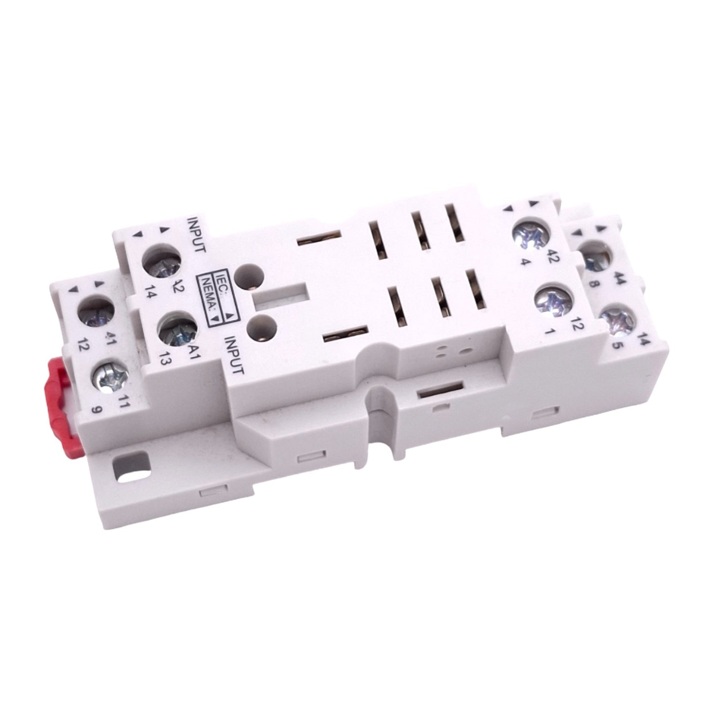 New Schneider Electric 70-782D8-1A Relay Socket, 8-Pin Blade, 16A 300VAC, DIN Rail