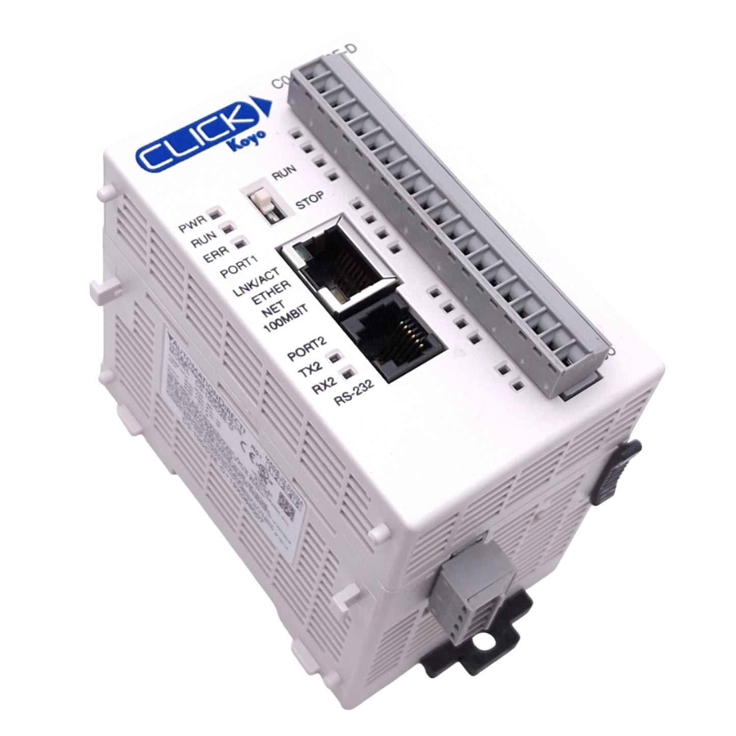 New – Open box Automation Direct C0-10DD2E-D Koyo CLICK PLC Ethernet Module, 2-Port, 24VDC 20W