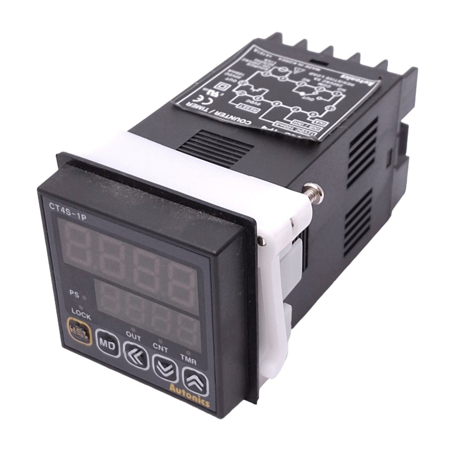 Used Autonics CT4S-1P4 Digital Counter, 4-Digit, 100-240VAC/12VDC, 1/16 DIN Panel