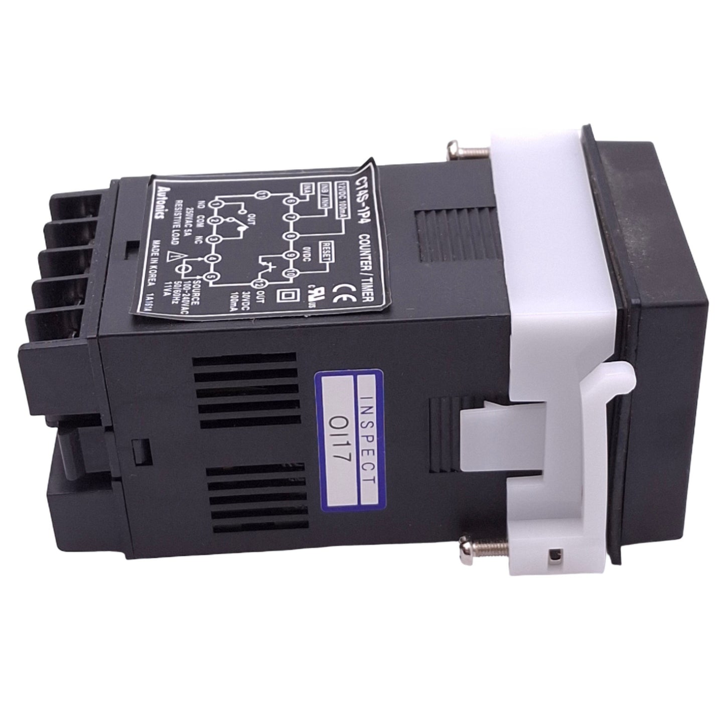 Used Autonics CT4S-1P4 Digital Counter, 4-Digit, 100-240VAC/12VDC, 1/16 DIN Panel