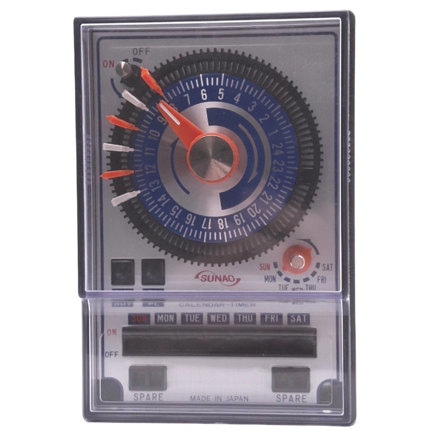 New Sunao ET-200PC ET-200P0 Calendar Timer Module, 200VAC In, 250VAC 7A Max