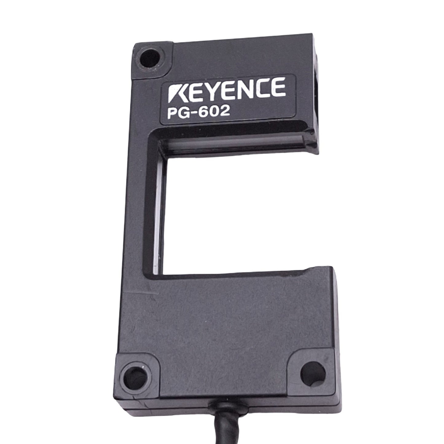Used Keyence PG-602 Photoelectric Sensor Head, 21x21mm Detection, NPN, 12-24VDC 40mA