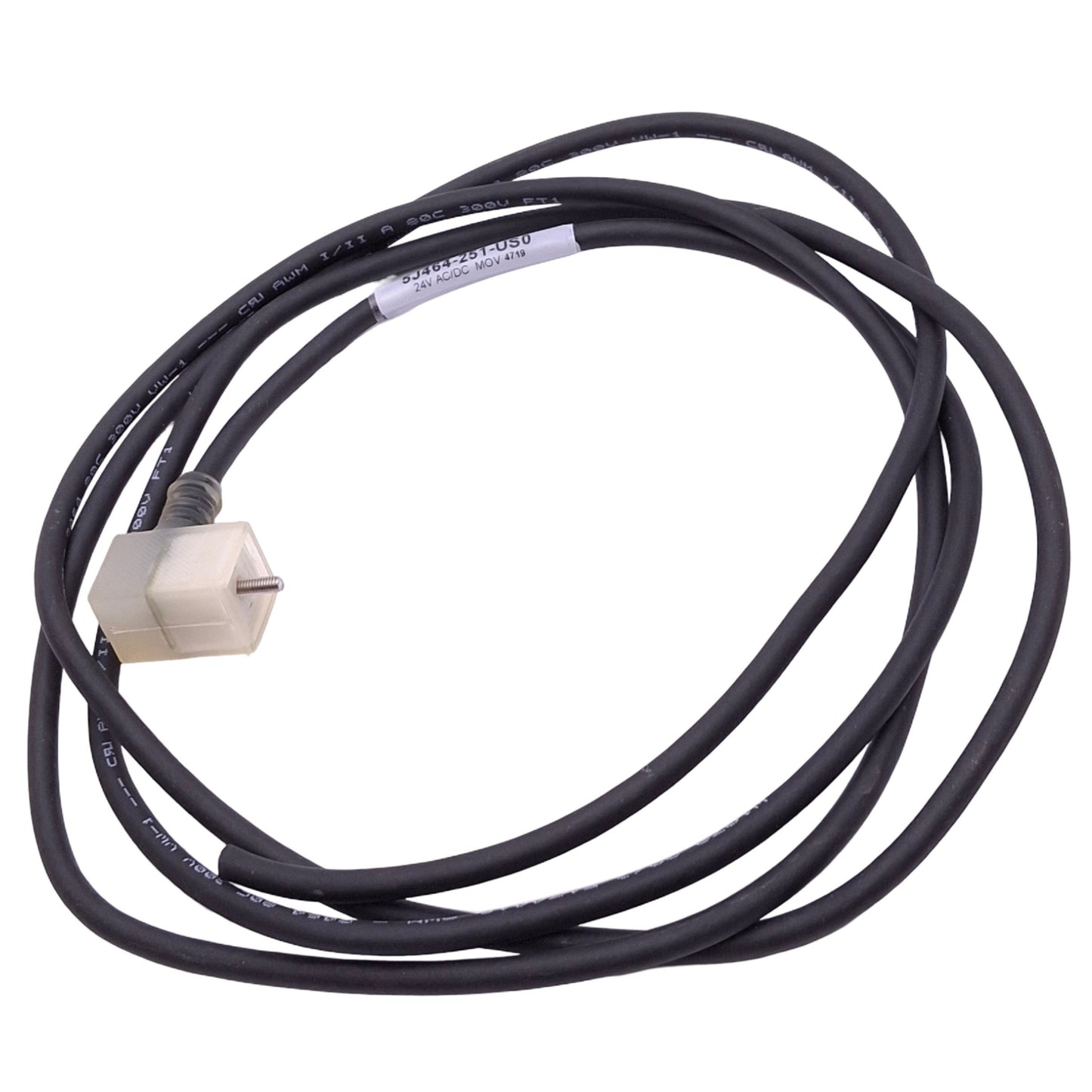 Used Canfield Connector 5J464-251-US0 Solenoid Valve Connector, 24VAC/DC, 2m Length