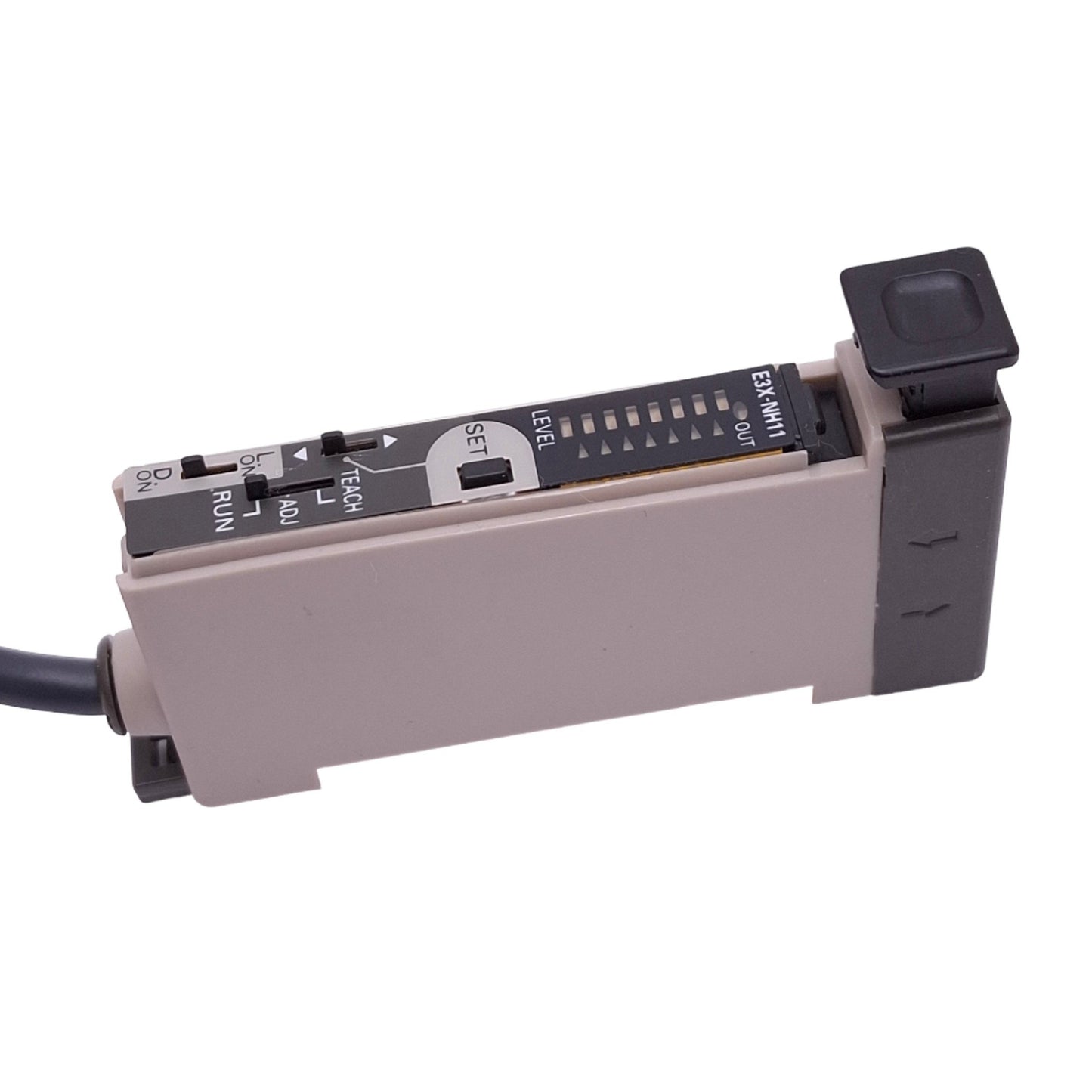 Used Omron E3X-NH11 Photoelectric Sensor, NPN Out, 400mm Range, 12-24VDC 75mA