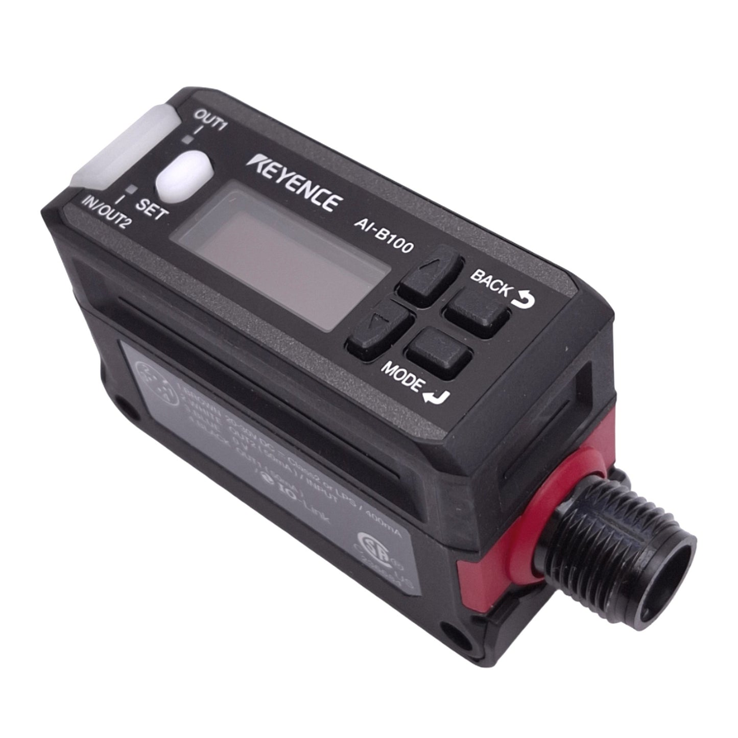 Used Keyence AI-B100 Vision Sensor w/ Built-In Amplifier, 90-110mm Range, 20-30VDC