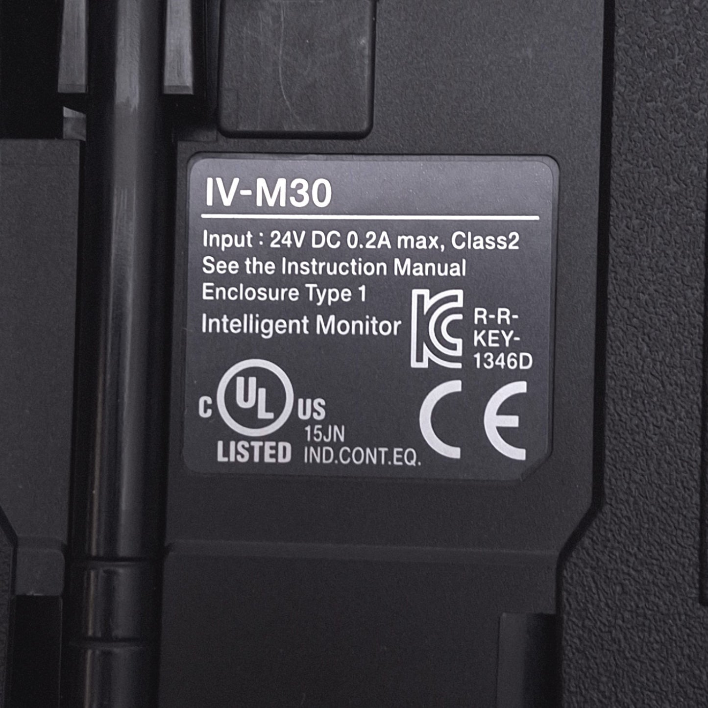 Used Keyence IV-M30 Intelligent Monitor for IV Series, 3.5" Touch Screen, 24VDC