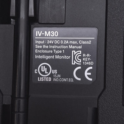 Used Keyence IV-M30 Intelligent Monitor for IV Series, 3.5" Touch Screen, 24VDC