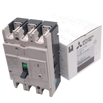 New Mitsubishi NV250-CV 3P 250A Earth Leakage Circuit Breaker, 3-Pole, 250A, 440VAC