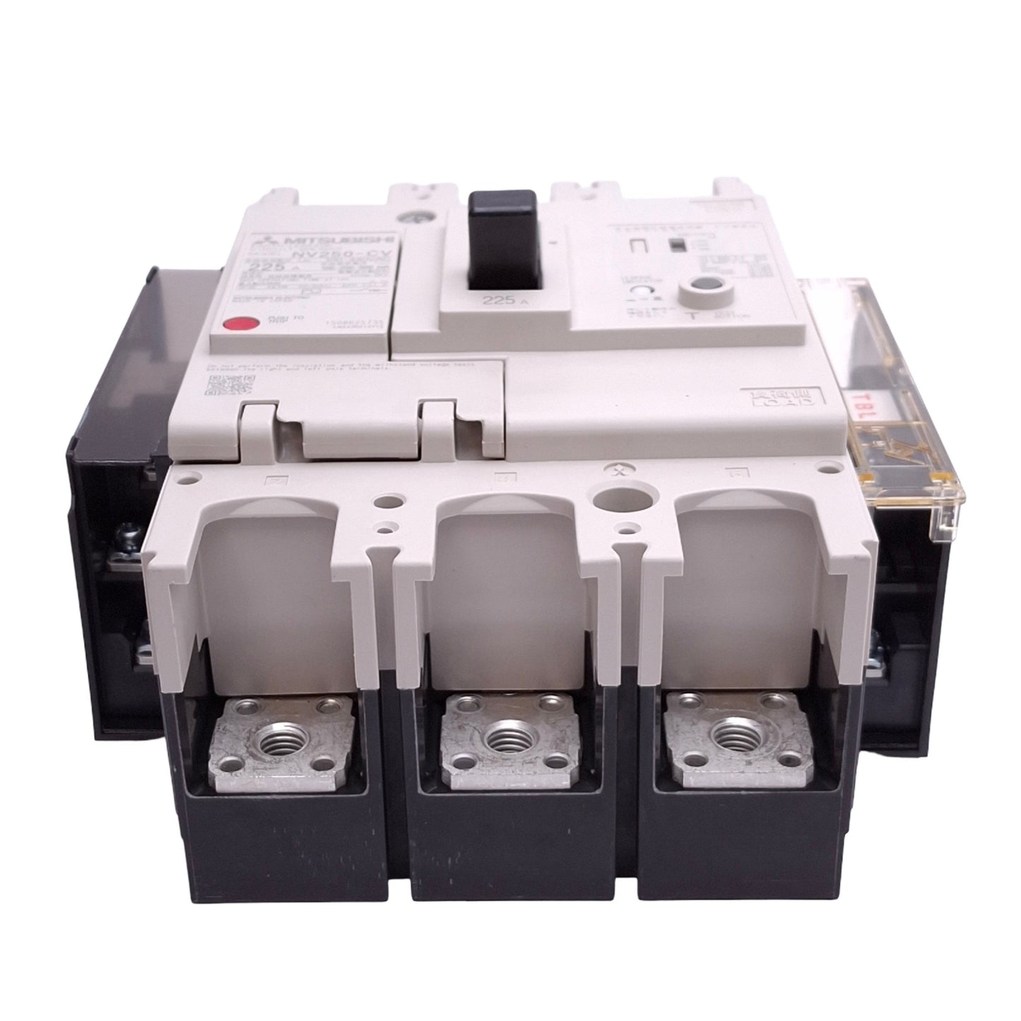 New Mitsubishi NV250-CV 3P 225A Circuit Breaker w/ Aux Switch, 3-Pole, 225A, 440VAC