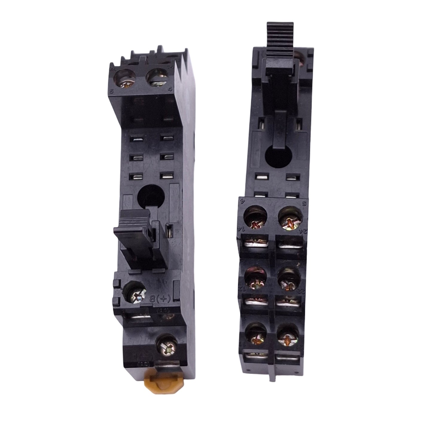 Used Lot of 2 Allen Bradley 700-HN122 Slim Line Relay Sockets, 8-Pin, 5A 250VAC