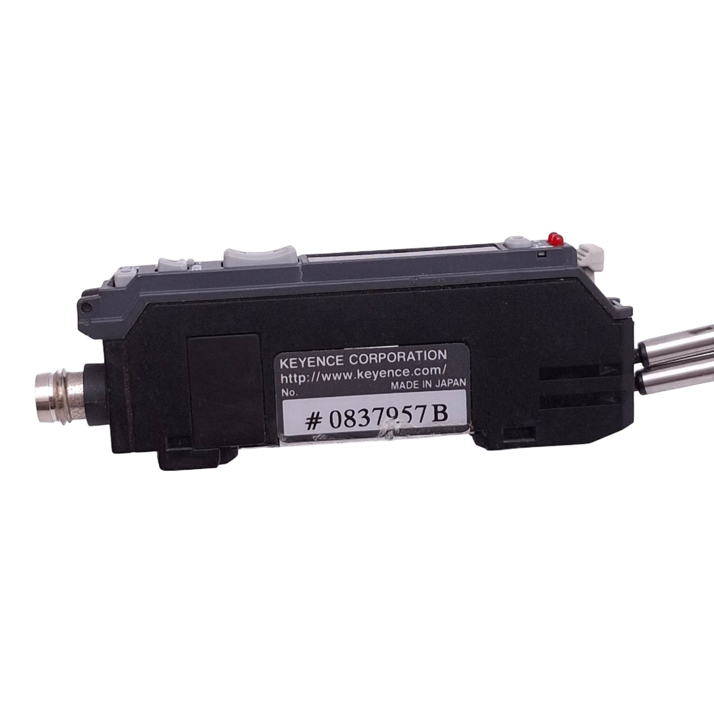 Used Keyence FS-V33CP Fiber Optic Sensor Amplifier, PNP 2-Output, M8, 12-24VDC