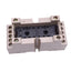 Used Omron P7S-14F Relay Socket, 14-Pin, 6A 277VAC Max, DIN Rail Mount