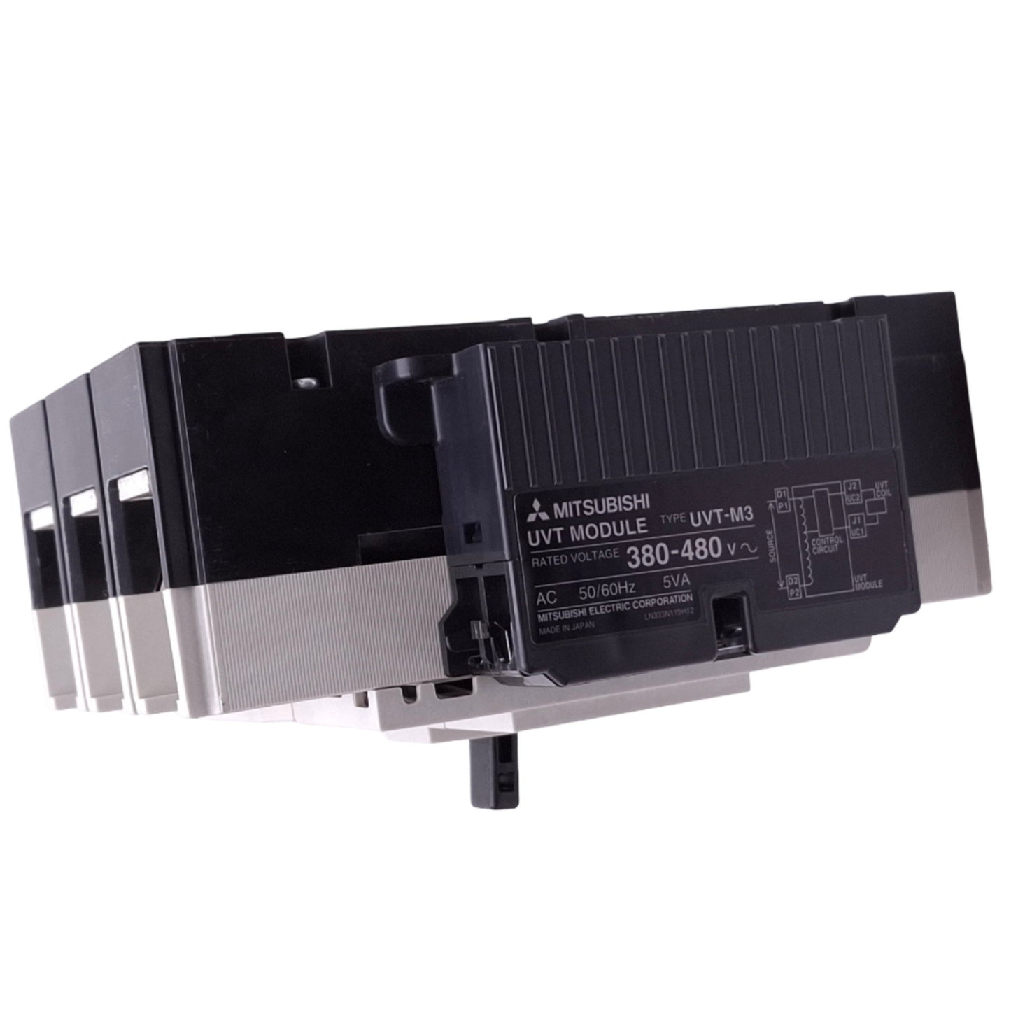 New Mitsubishi NF250-SV 3P 150A Circuit Breaker w/ UVT Module, 3-Pole, 150A, 690VAC