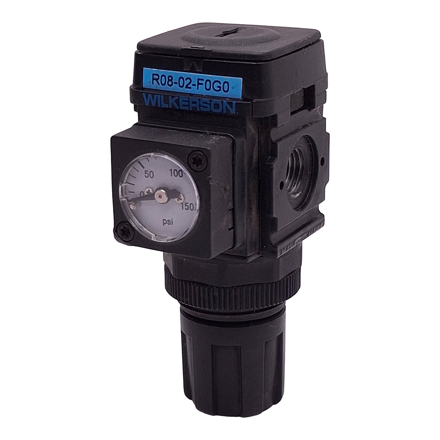 Used Wilkerson R08-02-F0G0 Pneumatic Regulator, 0-125psi Set, 300psi In, 1/4in NPT