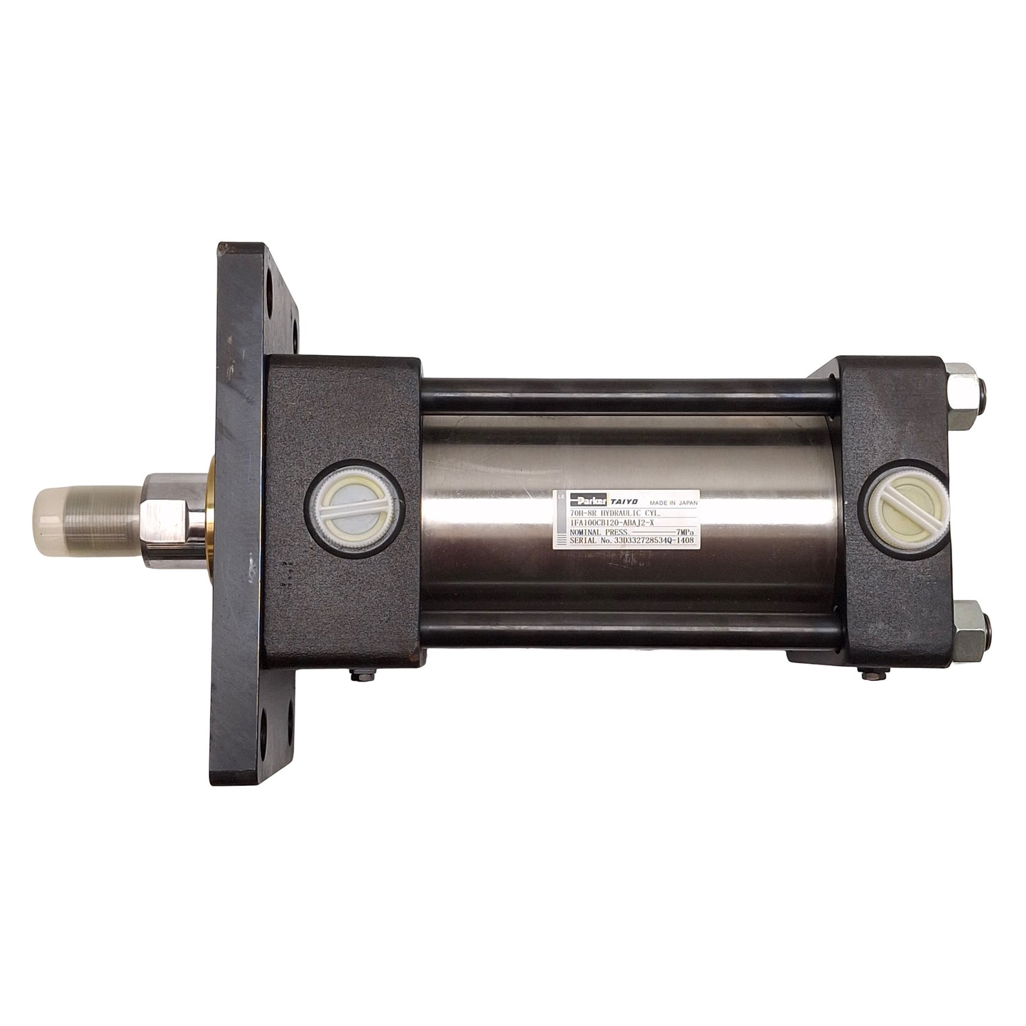 New Taiyo Parker 70H-8R 1FA100CB120 Hydraulic Cylinder, ø100mm Bore, 120mm Stroke