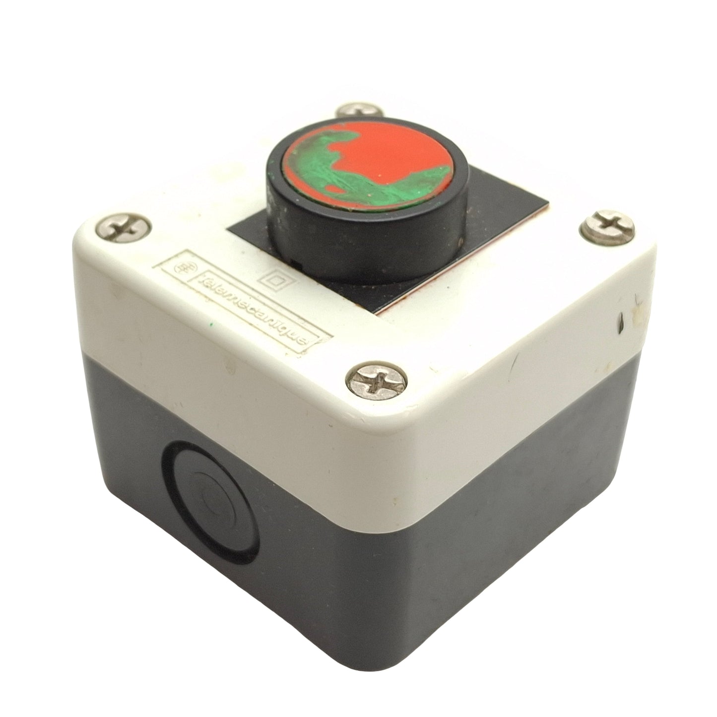 Used Automation Direct GCX3101 Pushbutton w/ Enclosure, 1NO, 2-5/8 x 2-5/8", ø22mm